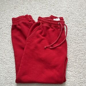 Abercrombie & Fitch Red Joggers